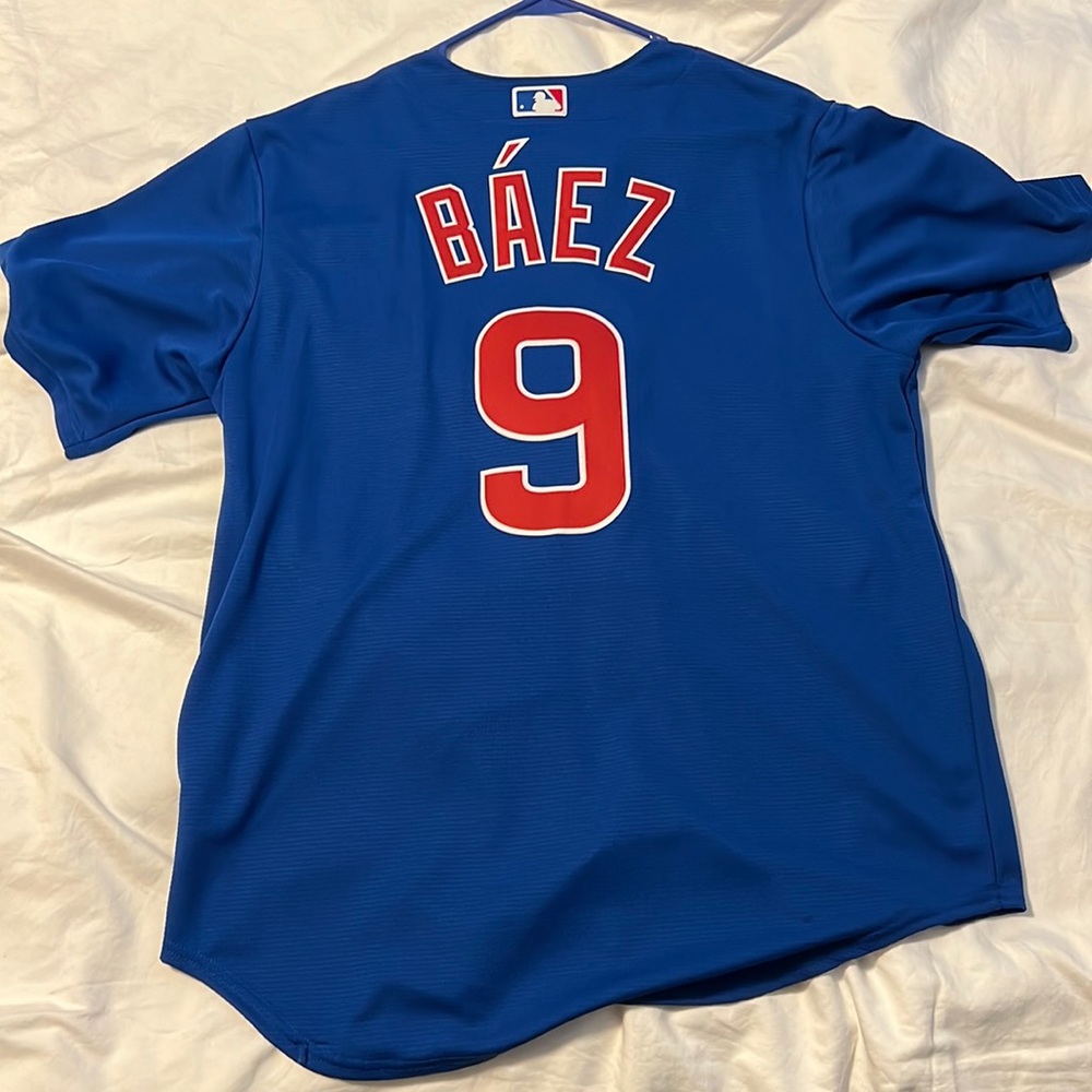 Chicago Cubs World Series Championship shortstop Javier Báez #9 Jersey